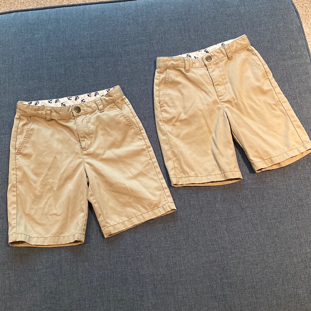 Two pairs Little boys, size 7 Gymboree uniform shorts
